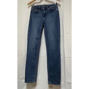 Calvin Klein Jeans Womens Mid Rise Skinny Medium Wash Blue Denim  Size 28x29